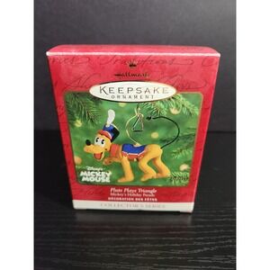 Hallmark Keepsake Pluto Plays Triangle Mickey Mouse Holiday Parade Ornament